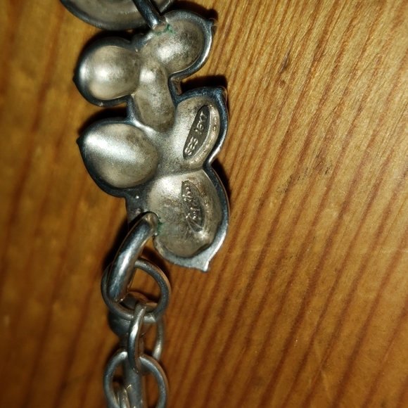 Bill Blass Sterling Silver/18k Lei Necklace 17.5"/Bracelet Set 3.78 Ounc… - Picture 5 of 8